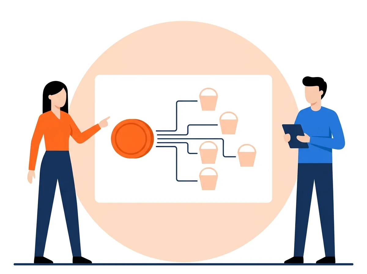 Illustration for Restricted fund segregation: Fee collection, general and any foreign contribution accounts are kept