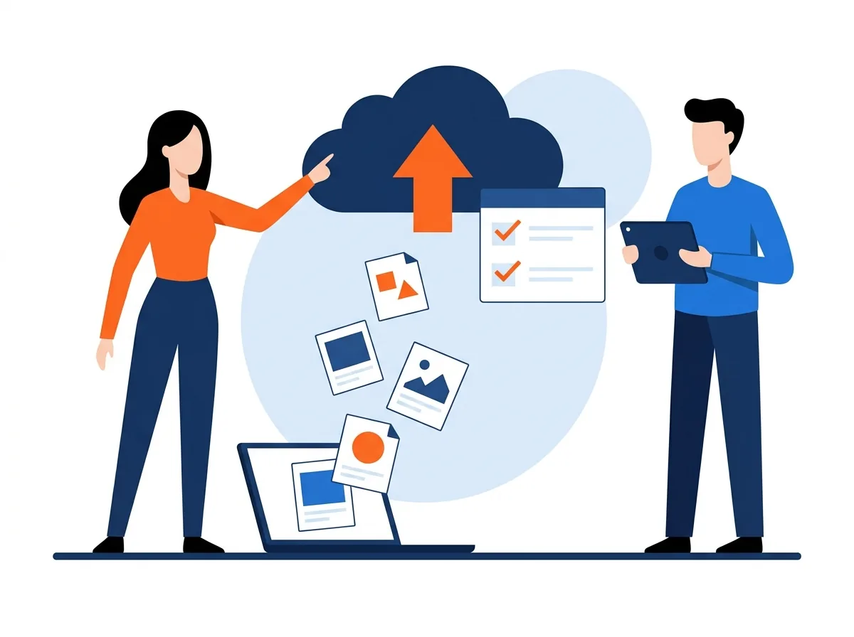 Illustration for Onboarding and records handover: We agree the entities, bank accounts and periods in scope, then collect in Pune