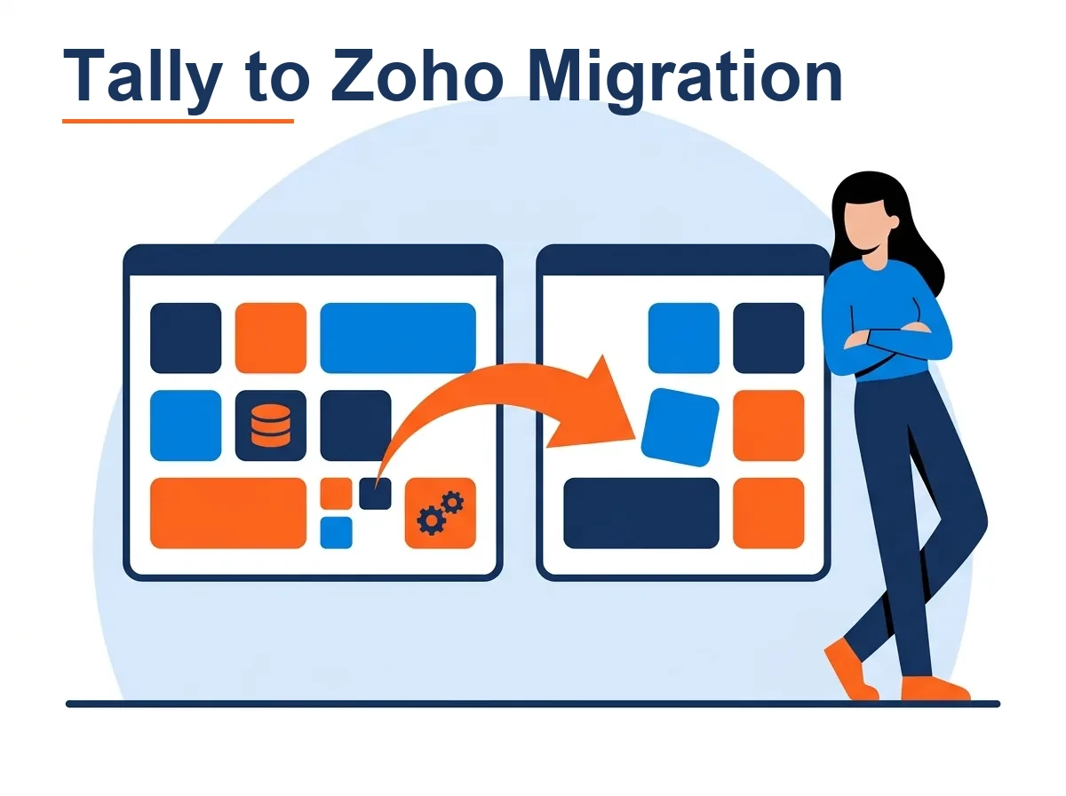 What Is Tally to Zoho Books Migration. An existing Tally company file is the object here: its ledgers, stock items,