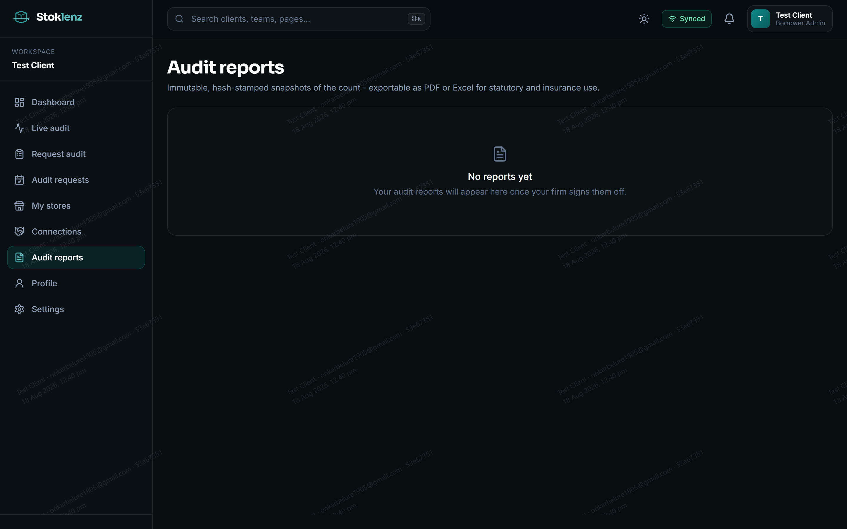 Audit reports: working papers and variance schedules produced from the captured count, not re-keyed from it