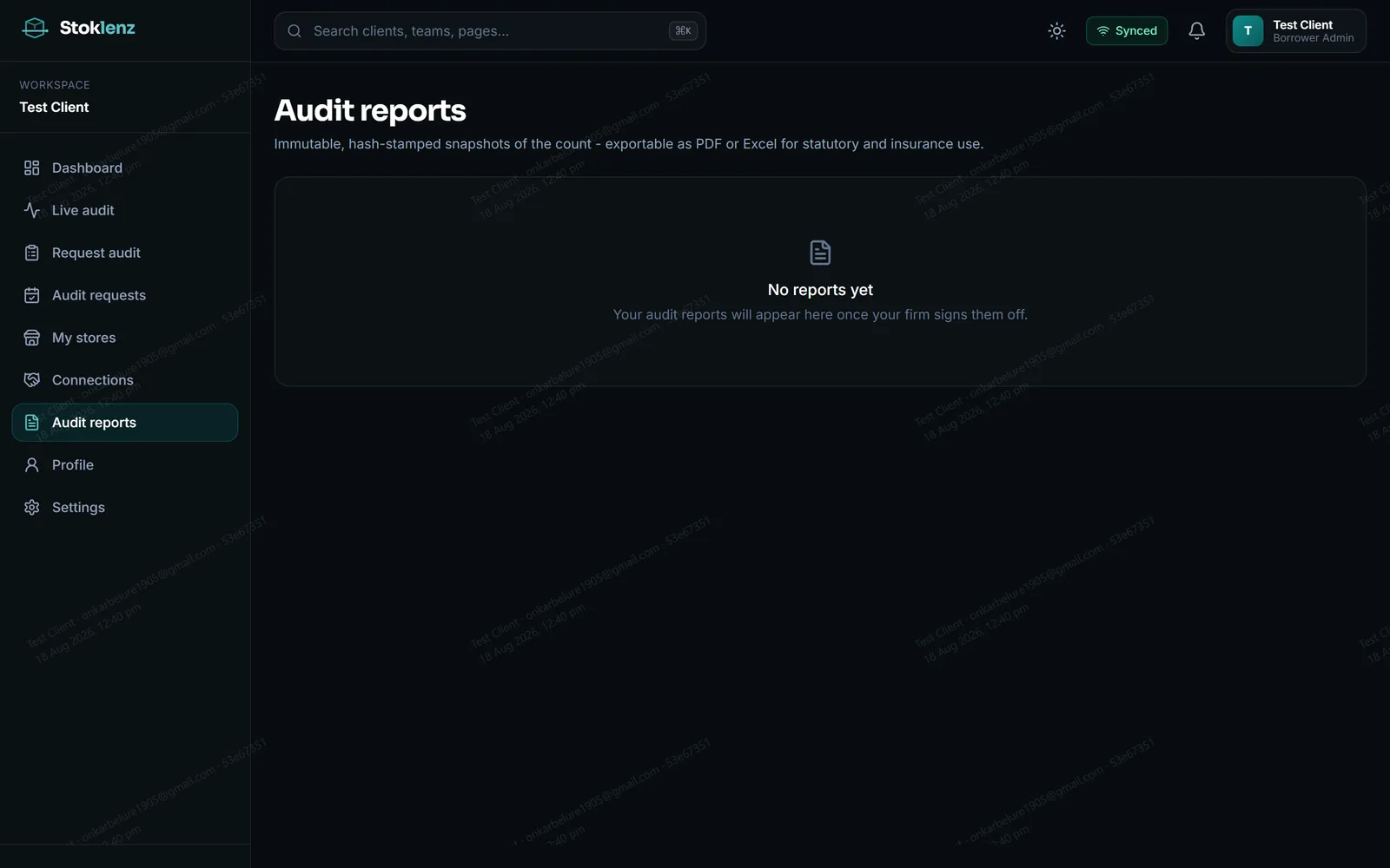 Audit reports: working papers and variance schedules produced from the captured count, not re-keyed from it