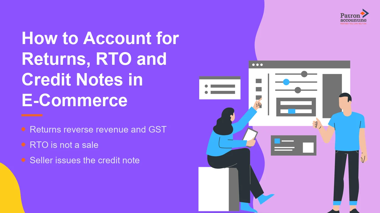 How to Account for Returns, RTO and Credit Notes in E-Commerce - Featured Image