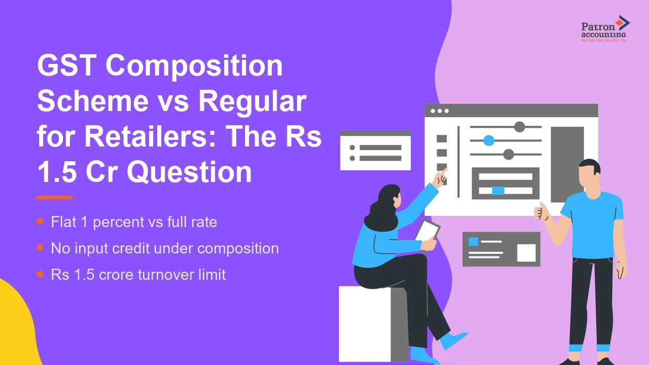 GST Composition Scheme vs Regular for Retailers: The Rs 1.5 Cr Question - Featured Image