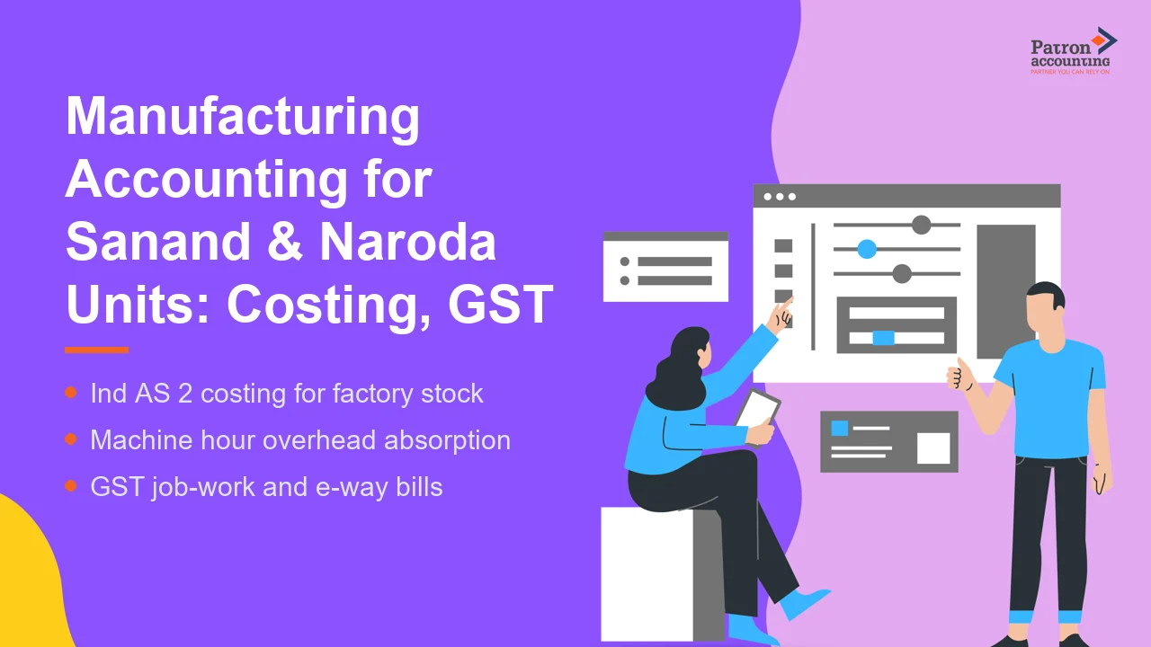 Manufacturing Accounting for Sanand & Naroda Units: Costing, GST & Ind AS 2 - Featured Image