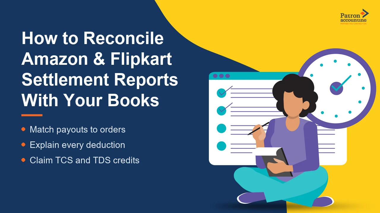How to Reconcile Amazon & Flipkart Settlement Reports With Your Books - Featured Image