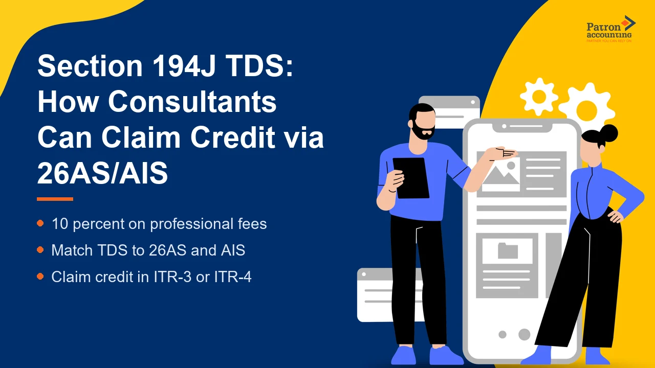 Section 194J TDS: How Consultants Can Claim Credit via 26AS/AIS - Featured Image