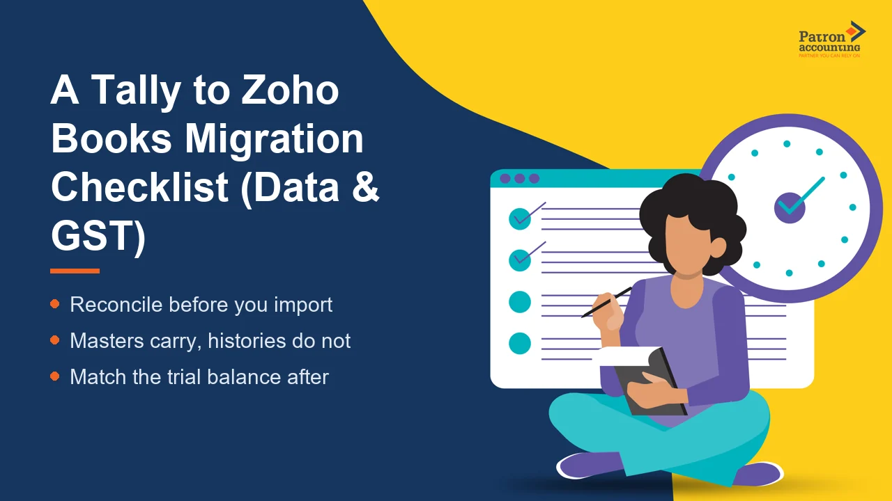 A Tally to Zoho Books Migration Checklist (Data & GST) - Featured Image