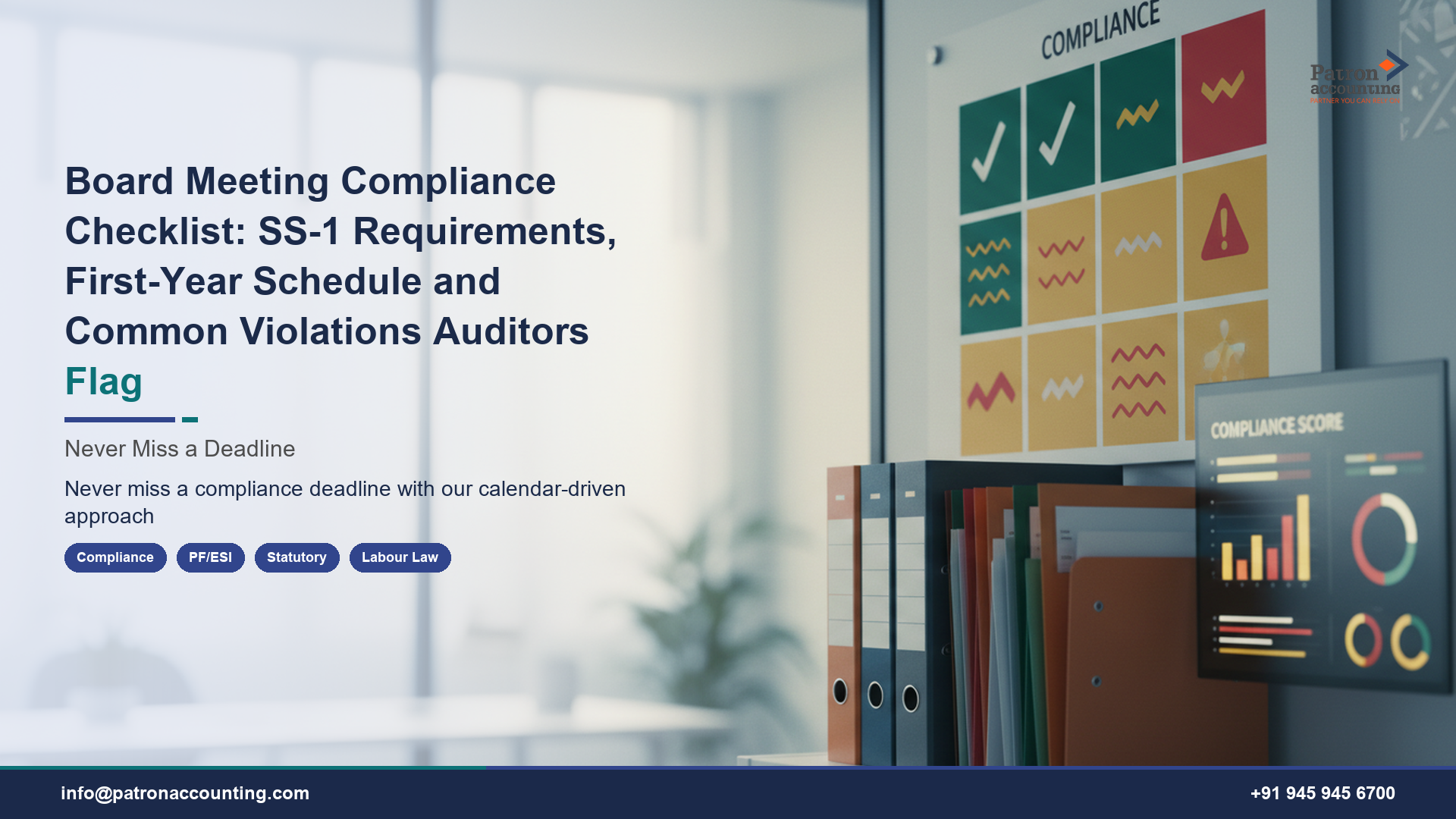 Board Meeting Compliance Checklist: SS-1 Requirements, First-Year Schedule and Common Violations Auditors Flag