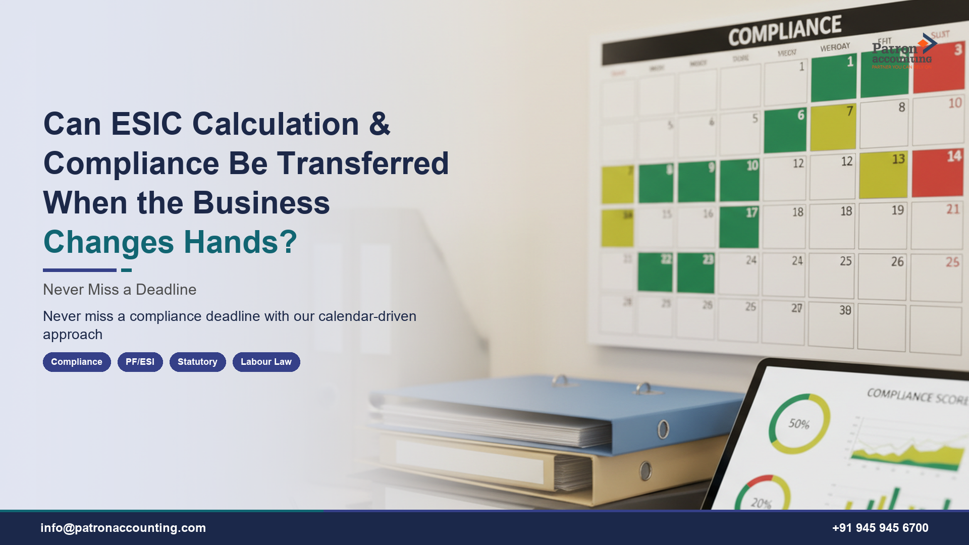 Can ESIC Calculation & Compliance Be Transferred When the Business Changes Hands?
