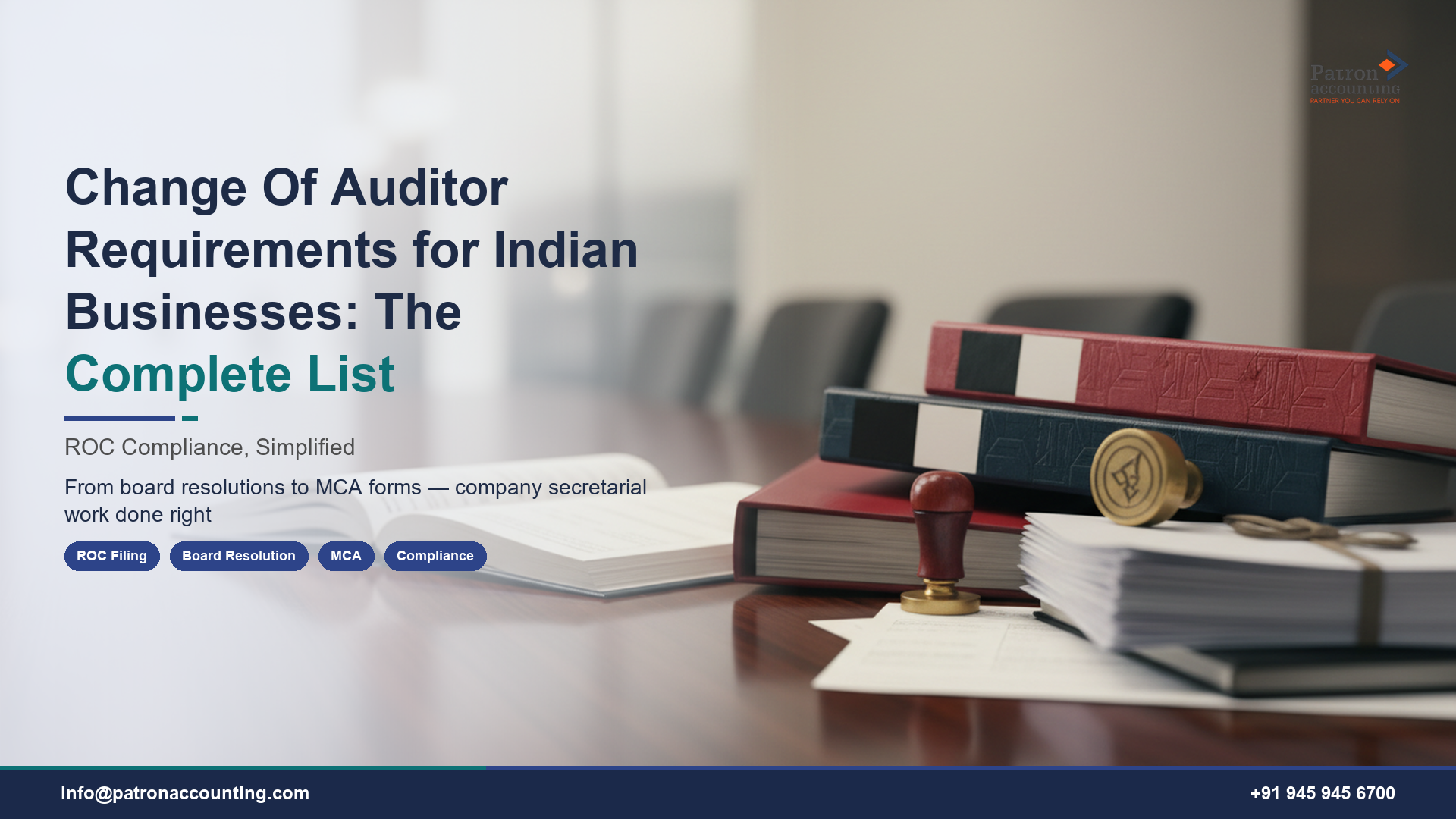 Change Of Auditor Requirements for Indian Businesses: The Complete List