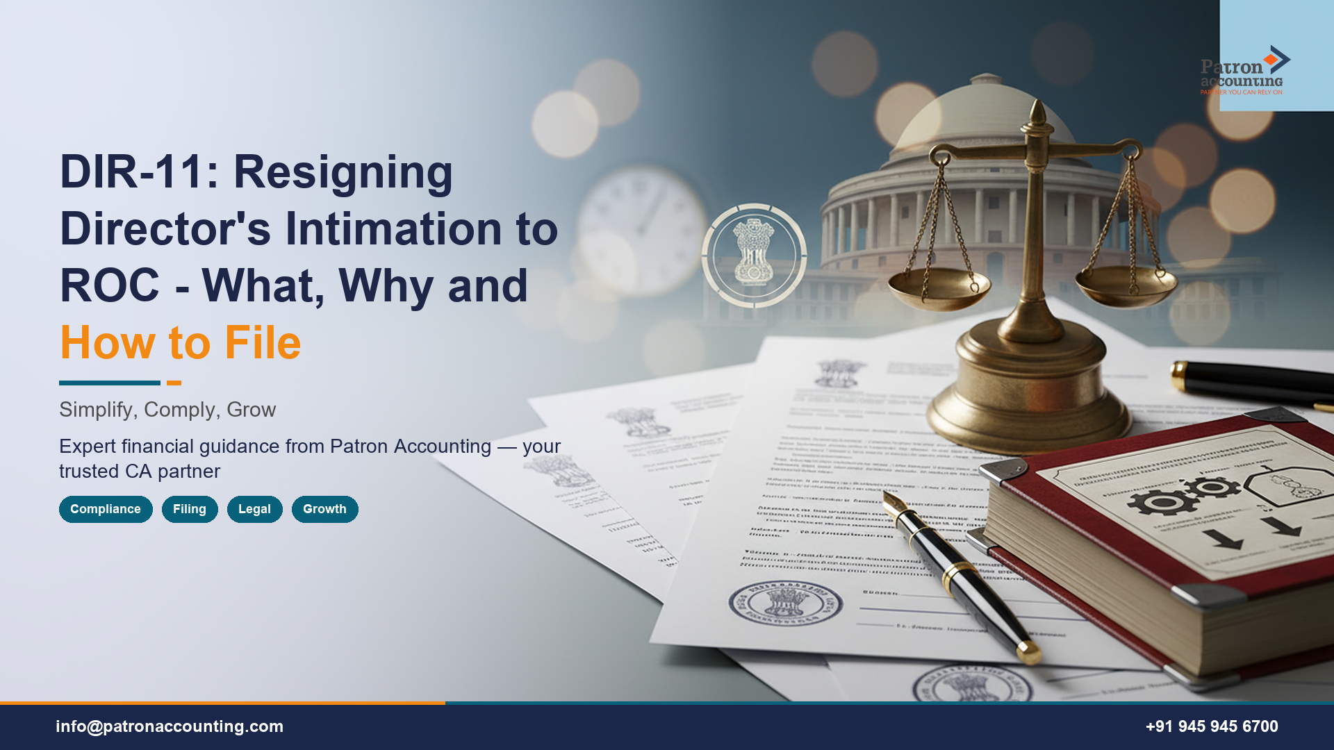 DIR-11: Resigning Director's Intimation to ROC - What, Why and How to File