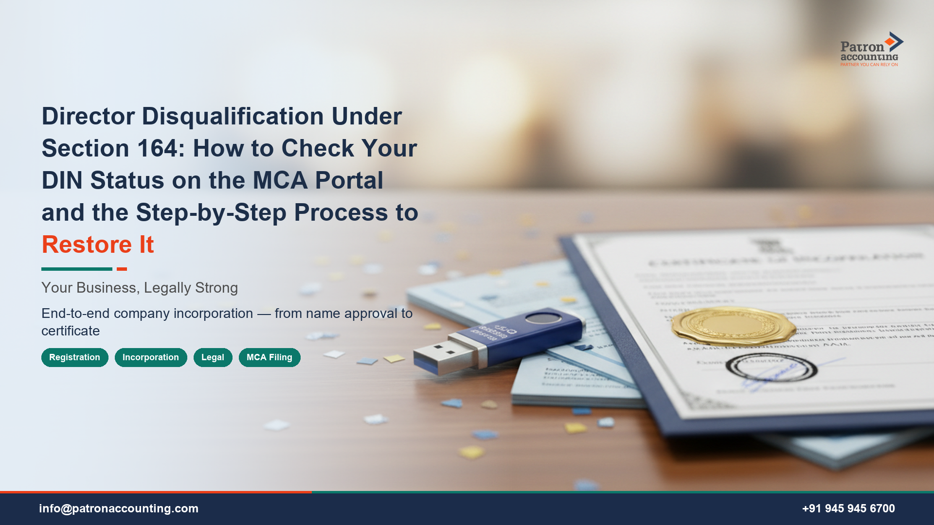 Director Disqualification Under Section 164: How to Check Your DIN Status on the MCA Portal and the Step-by-Step Process to Restore It