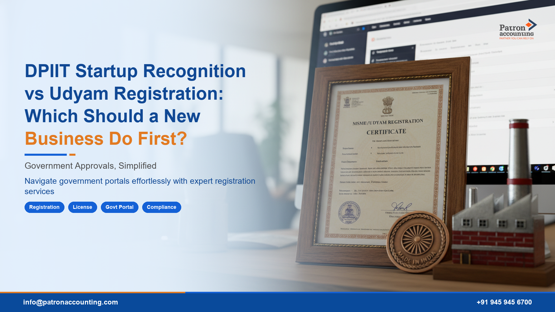 DPIIT Startup Recognition vs Udyam Registration: Which Should a New Business Do First?