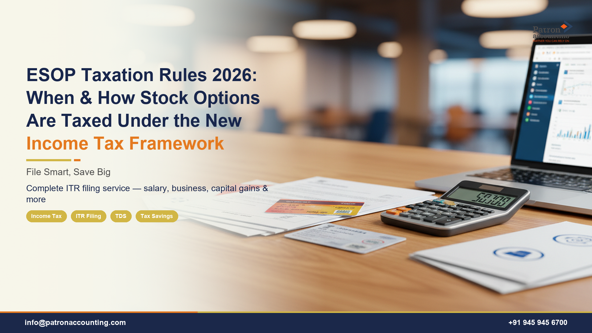 ESOP Taxation Rules 2026: When & How Stock Options Are Taxed Under the New Income Tax Framework