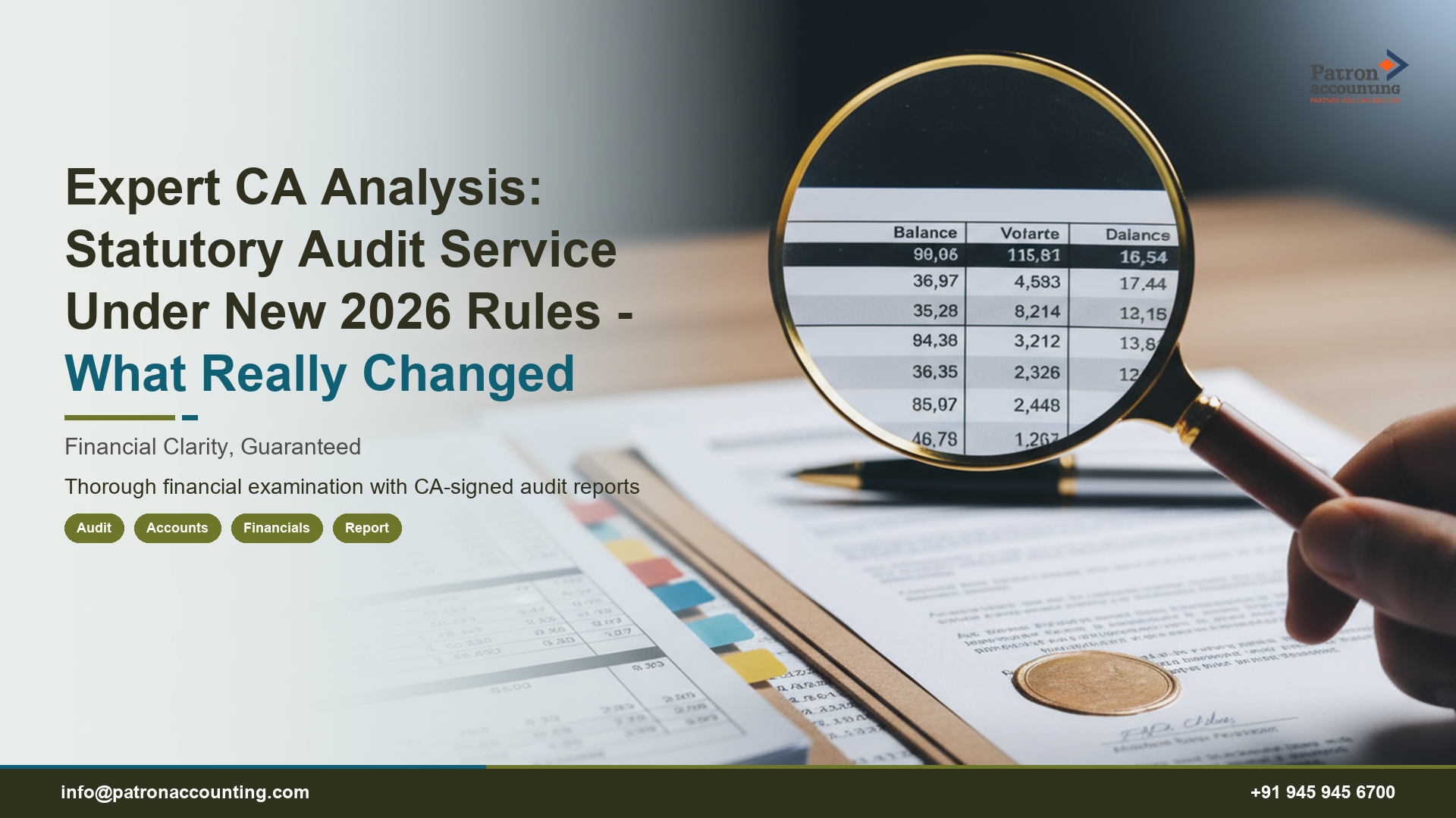 Expert CA Analysis: Statutory Audit Service Under New 2026 Rules - What Really Changed