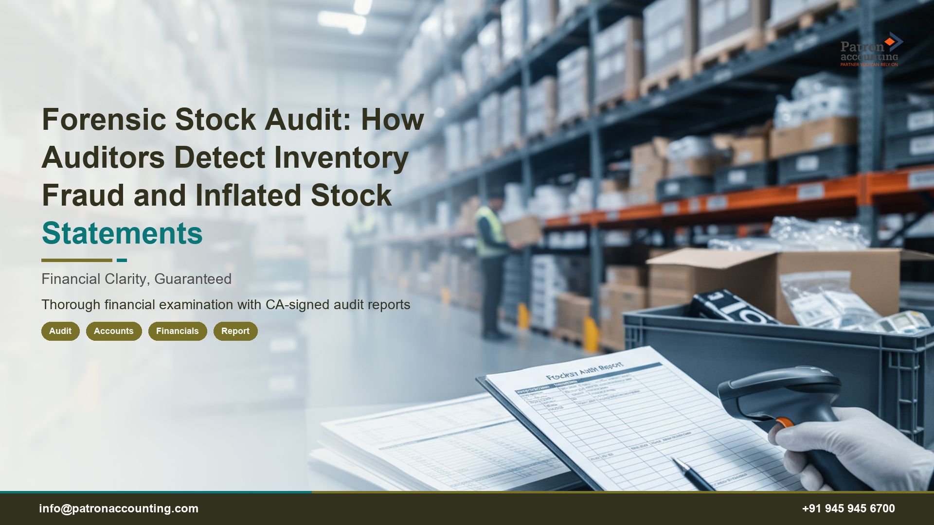 Forensic Stock Audit: How Auditors Detect Inventory Fraud and Inflated Stock Statements