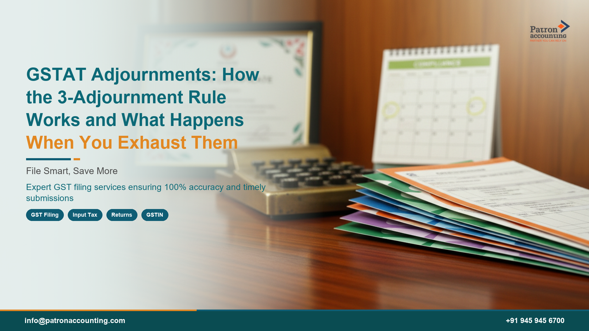 GSTAT Adjournments: How the 3-Adjournment Rule Works and What Happens When You Exhaust Them