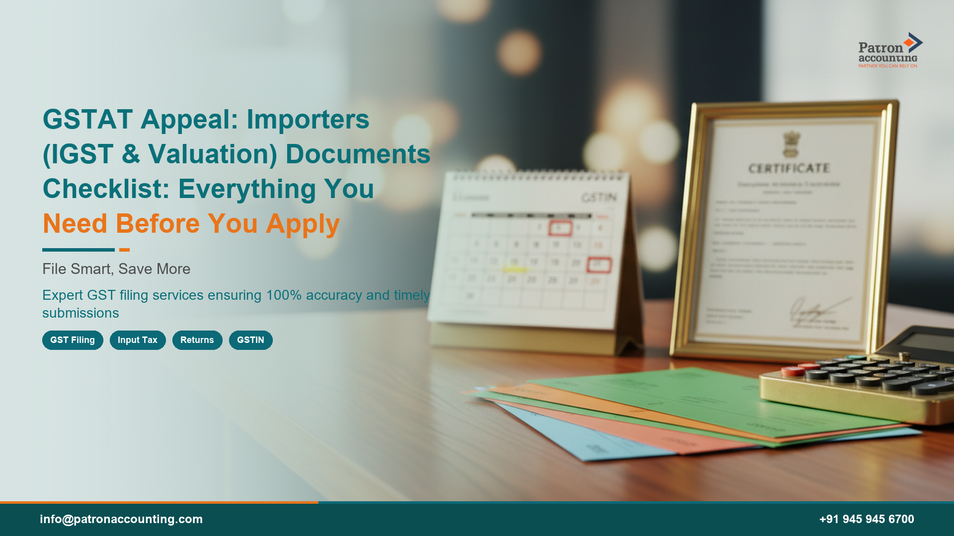 GSTAT Appeal: Importers (IGST & Valuation) Documents Checklist: Everything You Need Before You Apply
