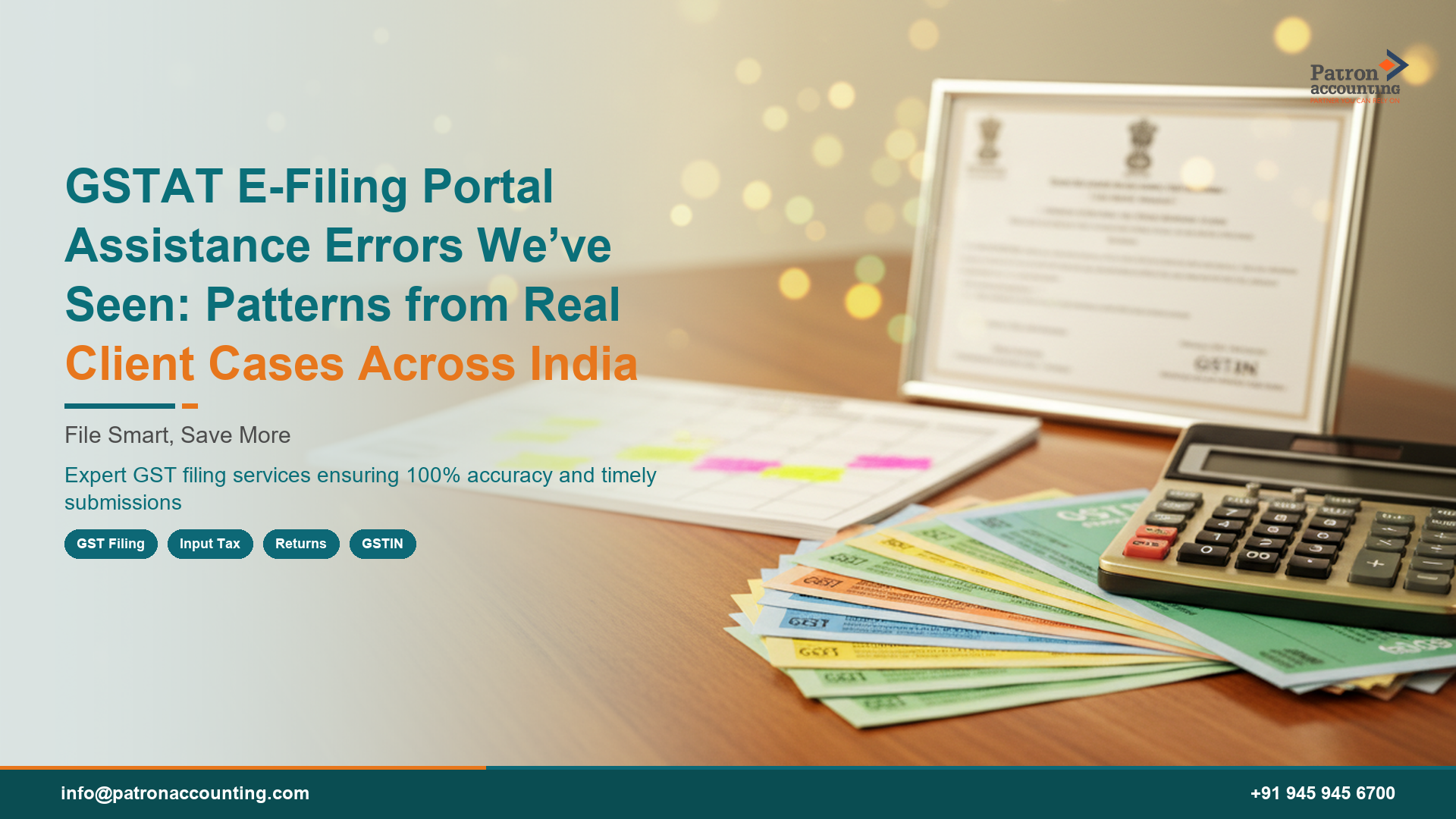 GSTAT E-Filing Portal Assistance Errors We’ve Seen: Patterns from Real Client Cases Across India