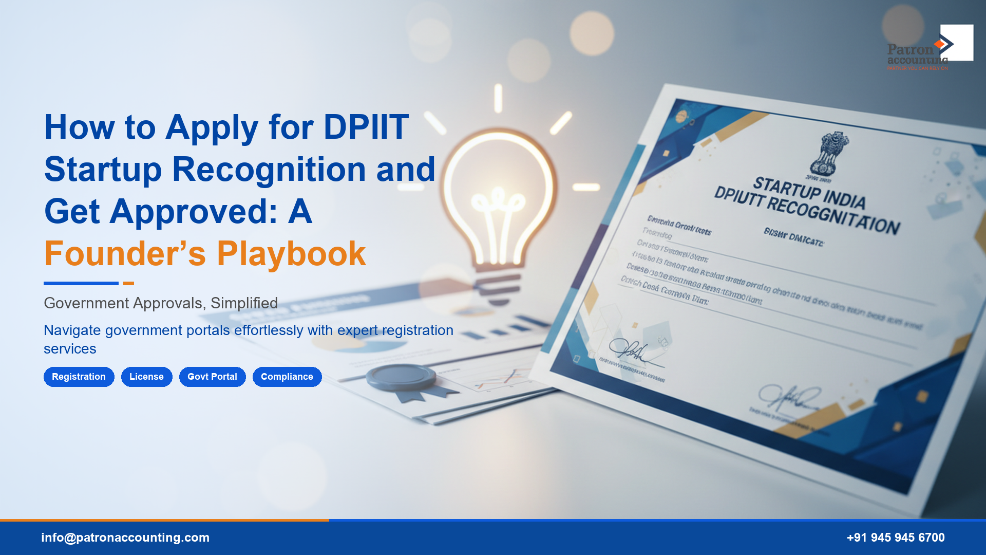 How to Apply for DPIIT Startup Recognition and Get Approved: A Founder’s Playbook