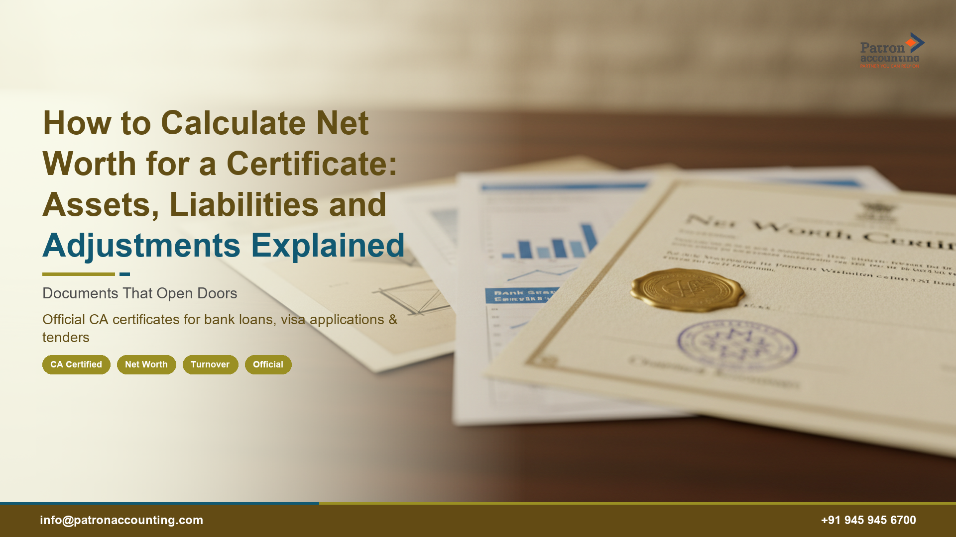 How to Calculate Net Worth for a Certificate: Assets, Liabilities and Adjustments Explained