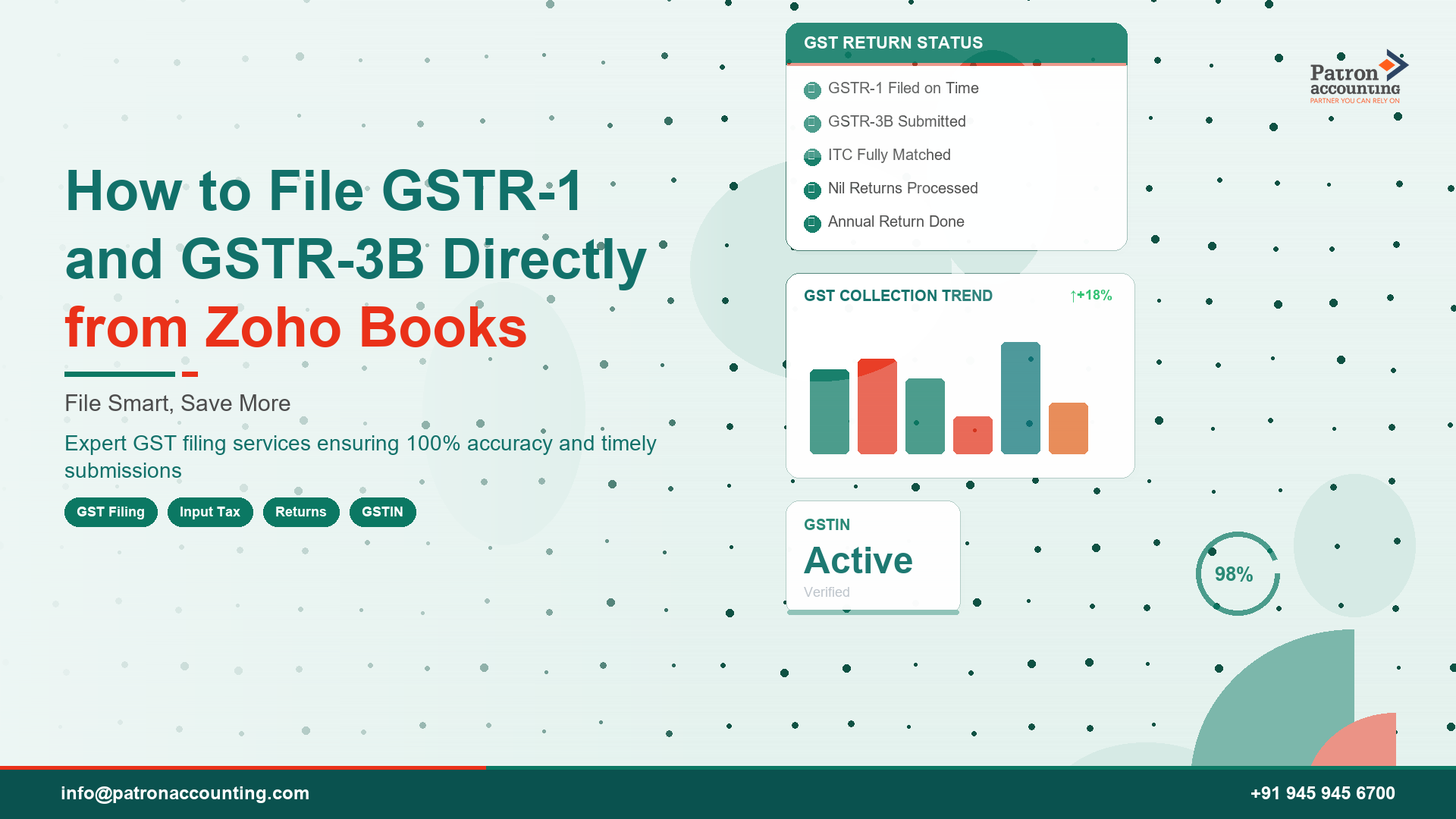 How to File GSTR-1 and GSTR-3B Directly from Zoho Books