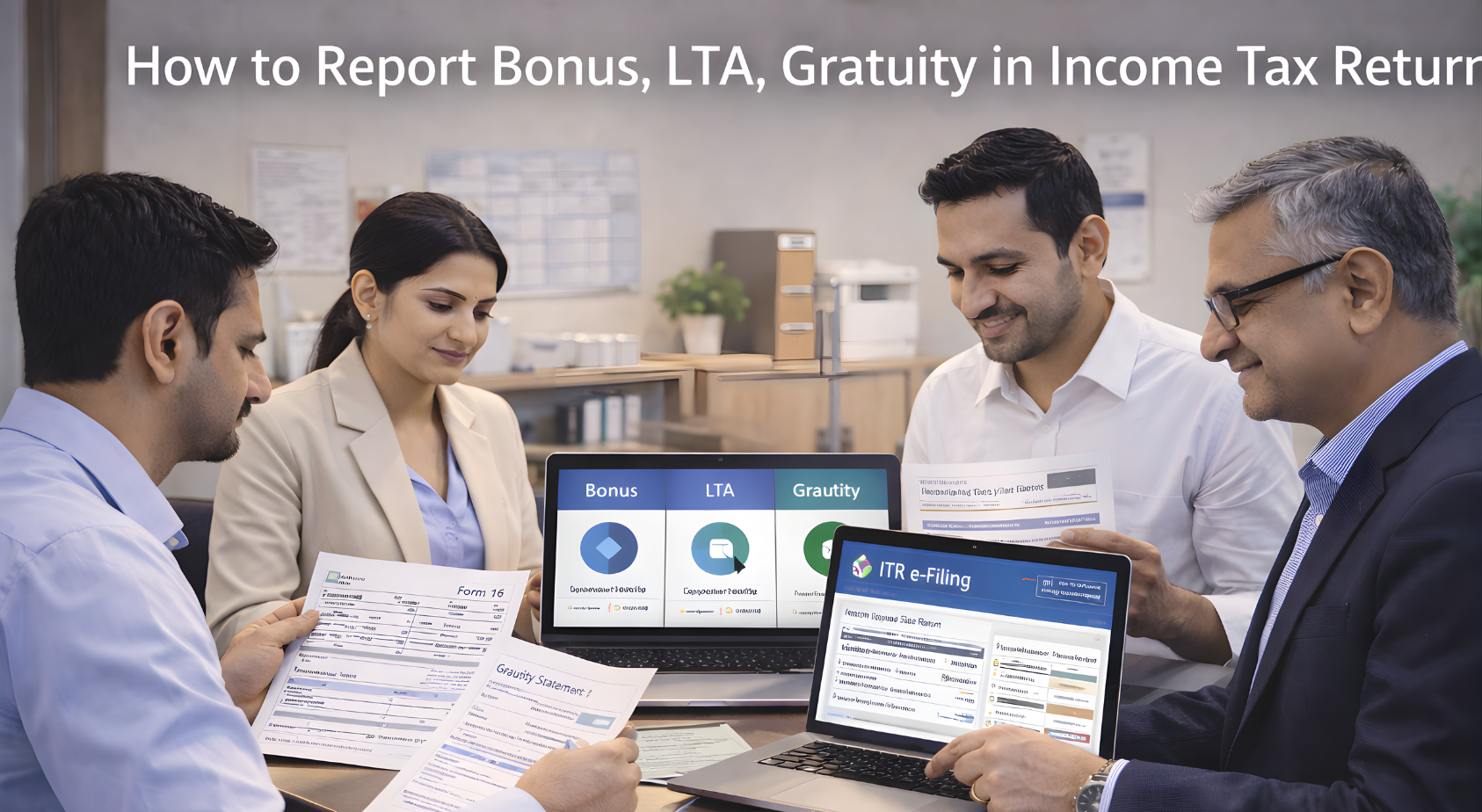 How to Report Bonus, LTA, Gratuity in Income Tax Return