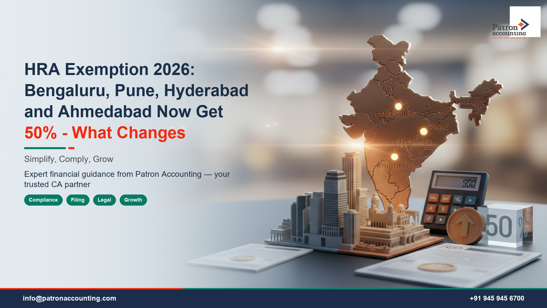 HRA Exemption 2026: Bengaluru, Pune, Hyderabad and Ahmedabad Now Get 50% - What Changes