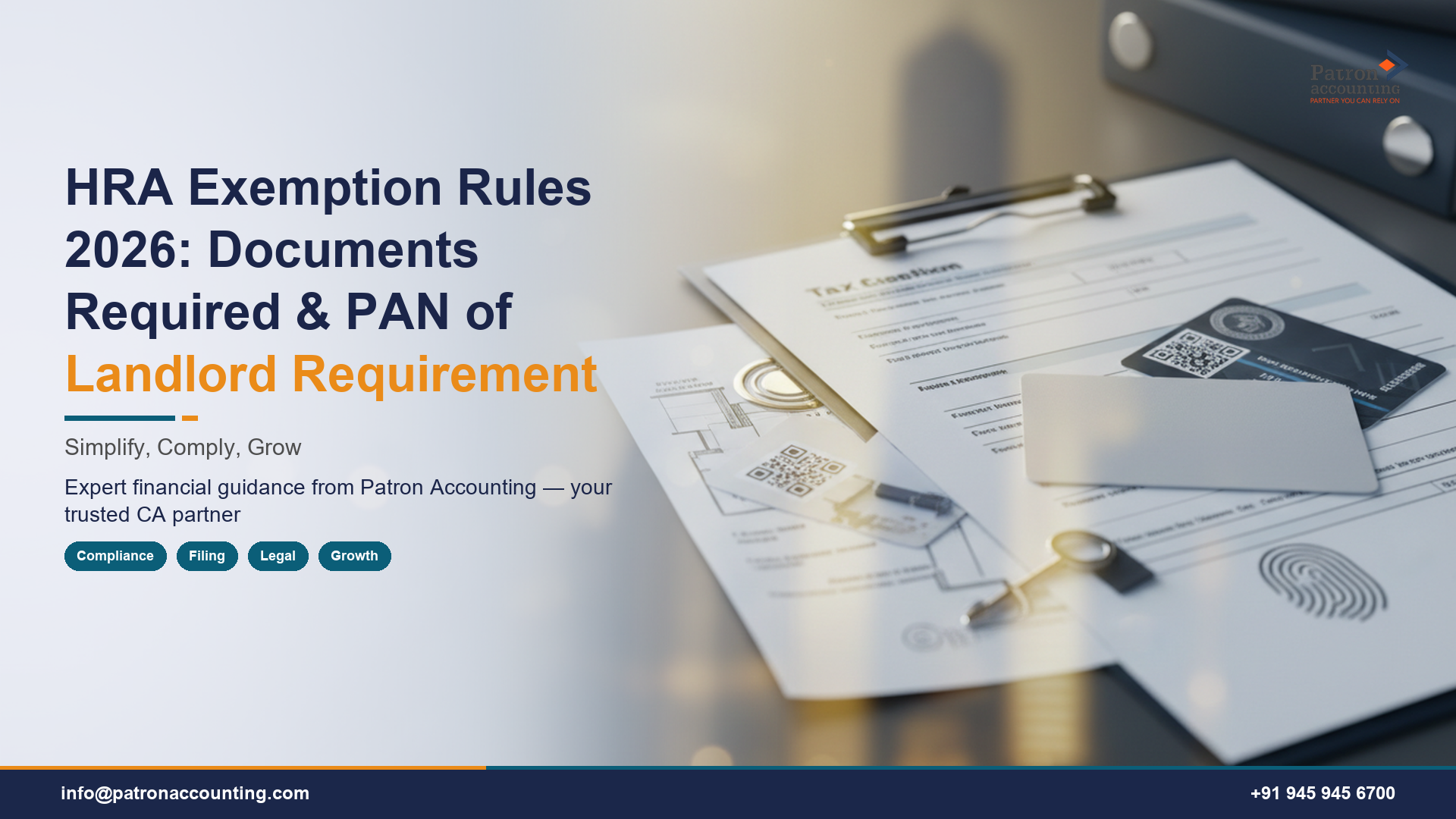 HRA Exemption Rules 2026: Documents Required & PAN of Landlord Requirement