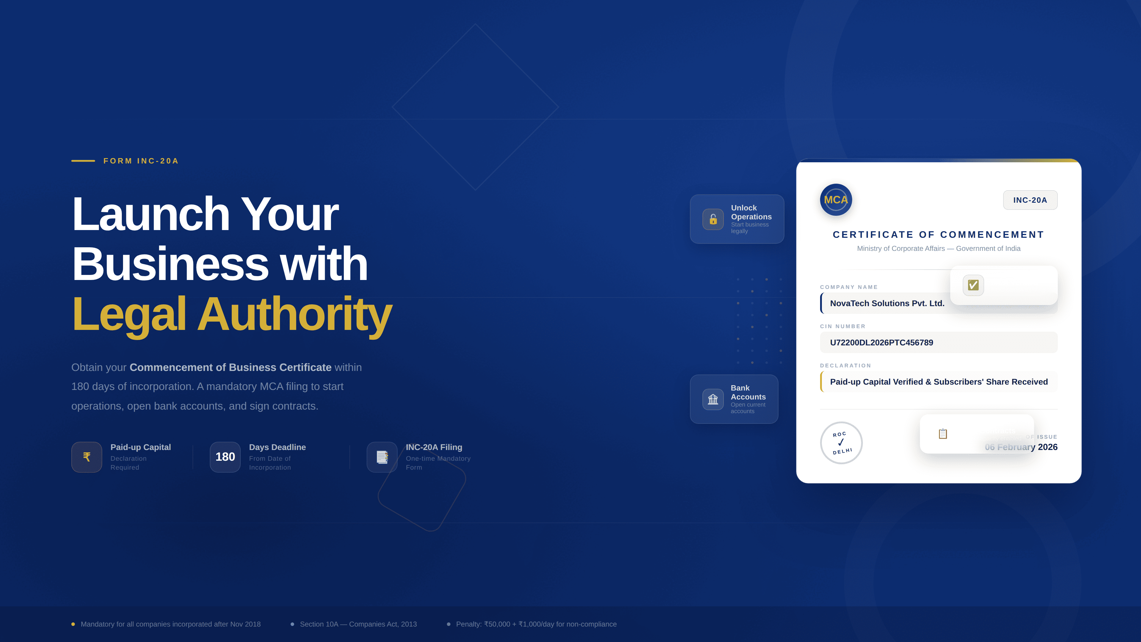 INC 20A Filing: How to Get Your Commencement of Business Certificate
