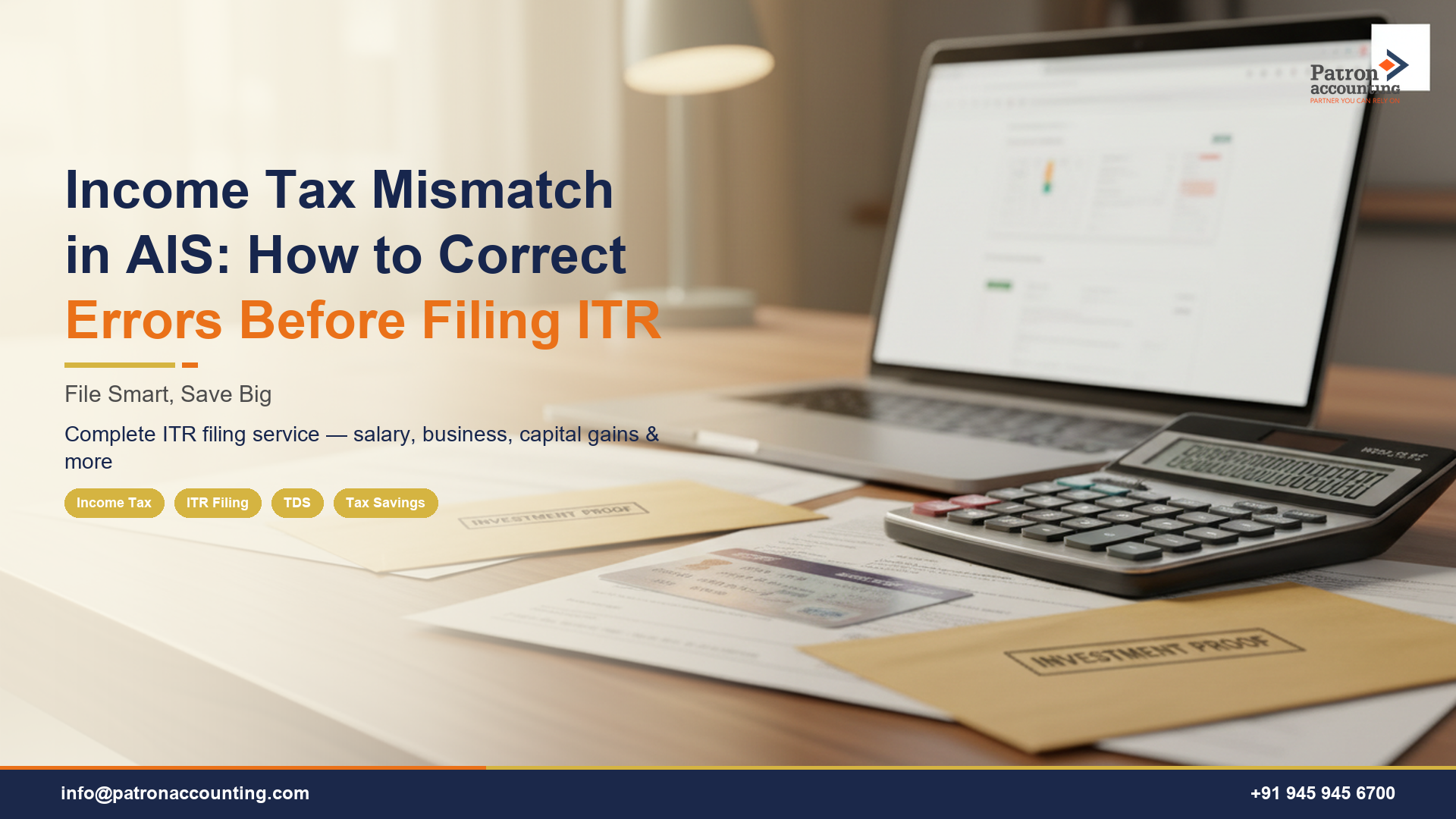 Income Tax Mismatch in AIS: How to Correct Errors Before Filing ITR