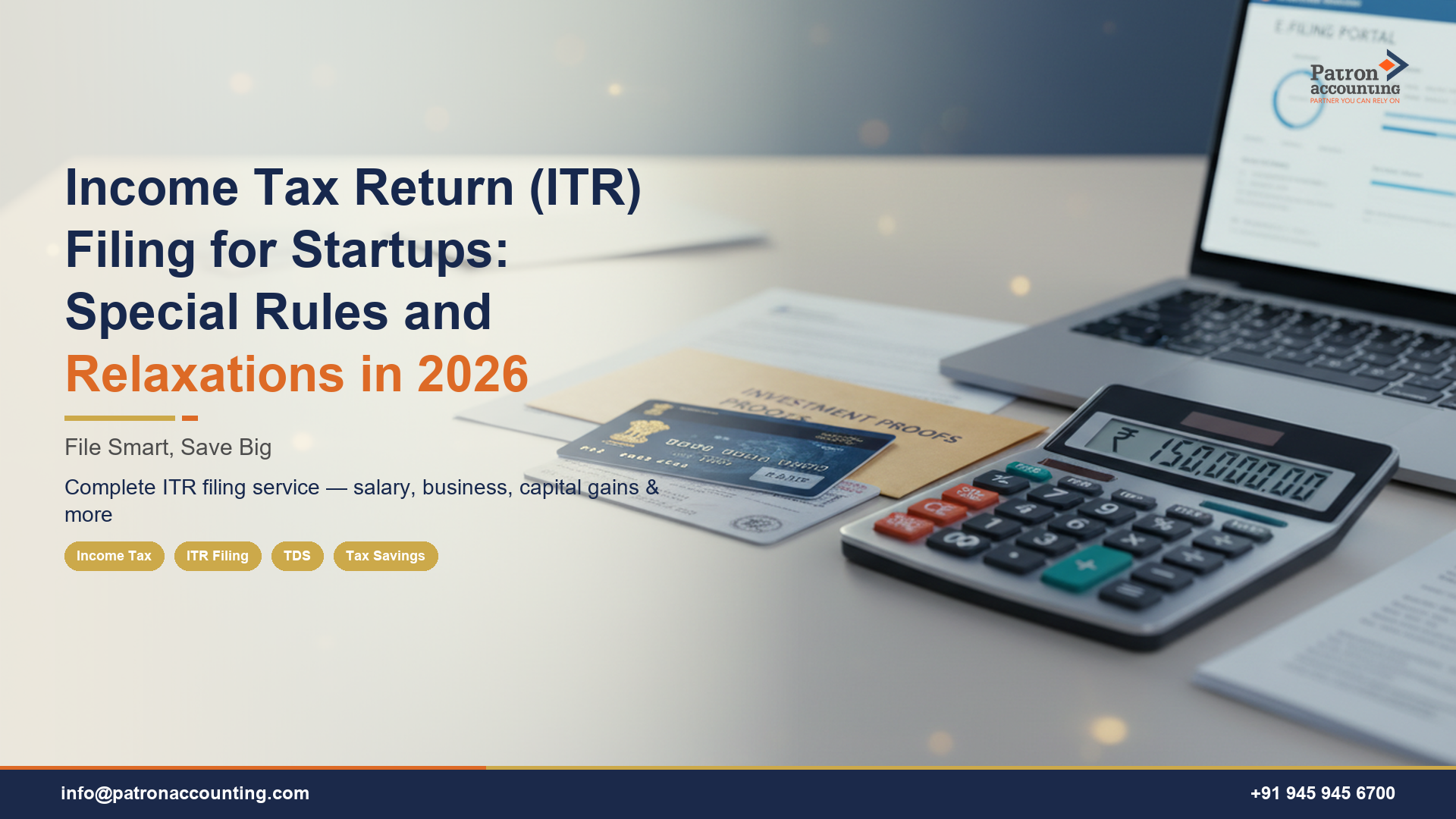 Income Tax Return (ITR) Filing for Startups: Special Rules and Relaxations in 2026