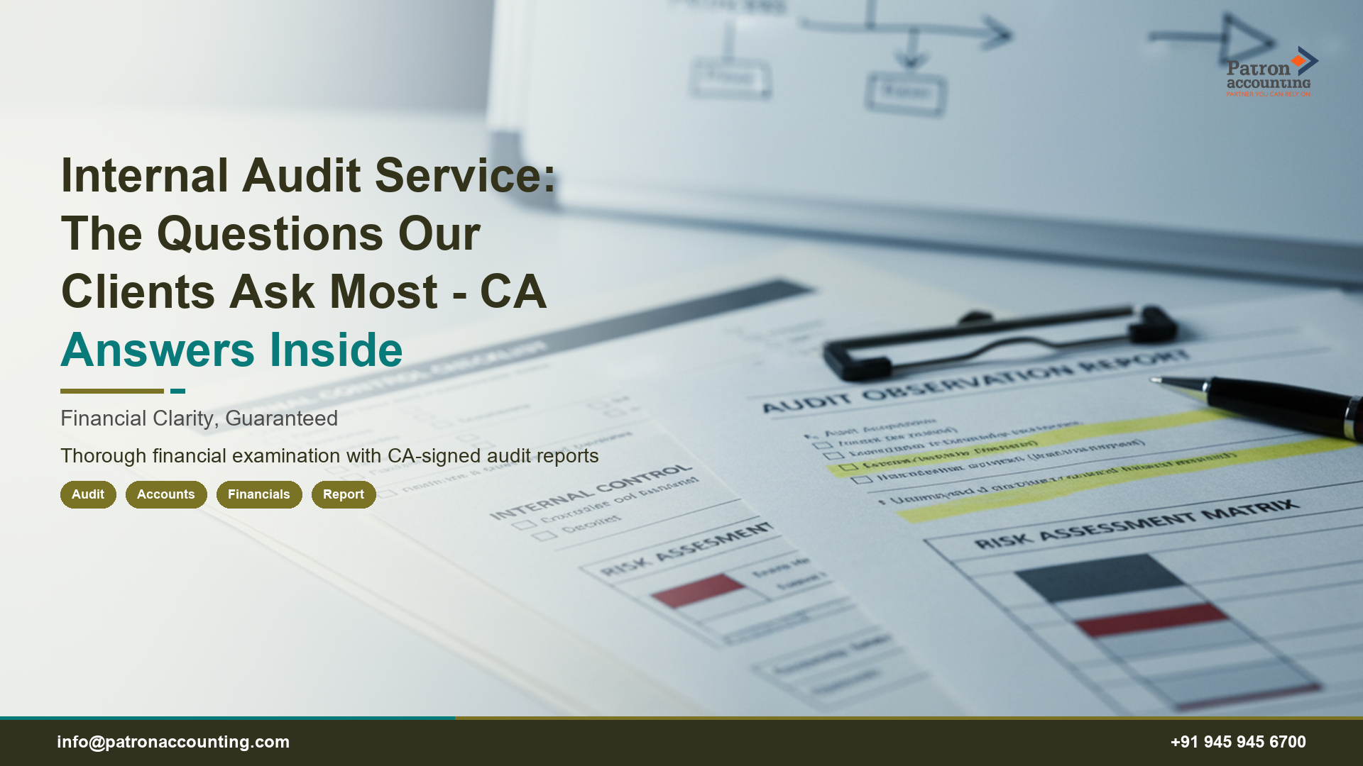 Internal Audit Service: The Questions Our Clients Ask Most - CA Answers Inside