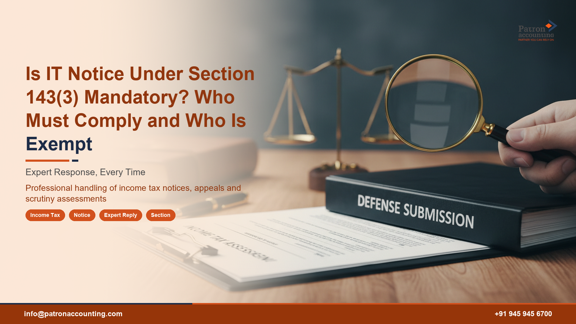 Is IT Notice Under Section 143(3) Mandatory? Who Must Comply and Who Is Exempt