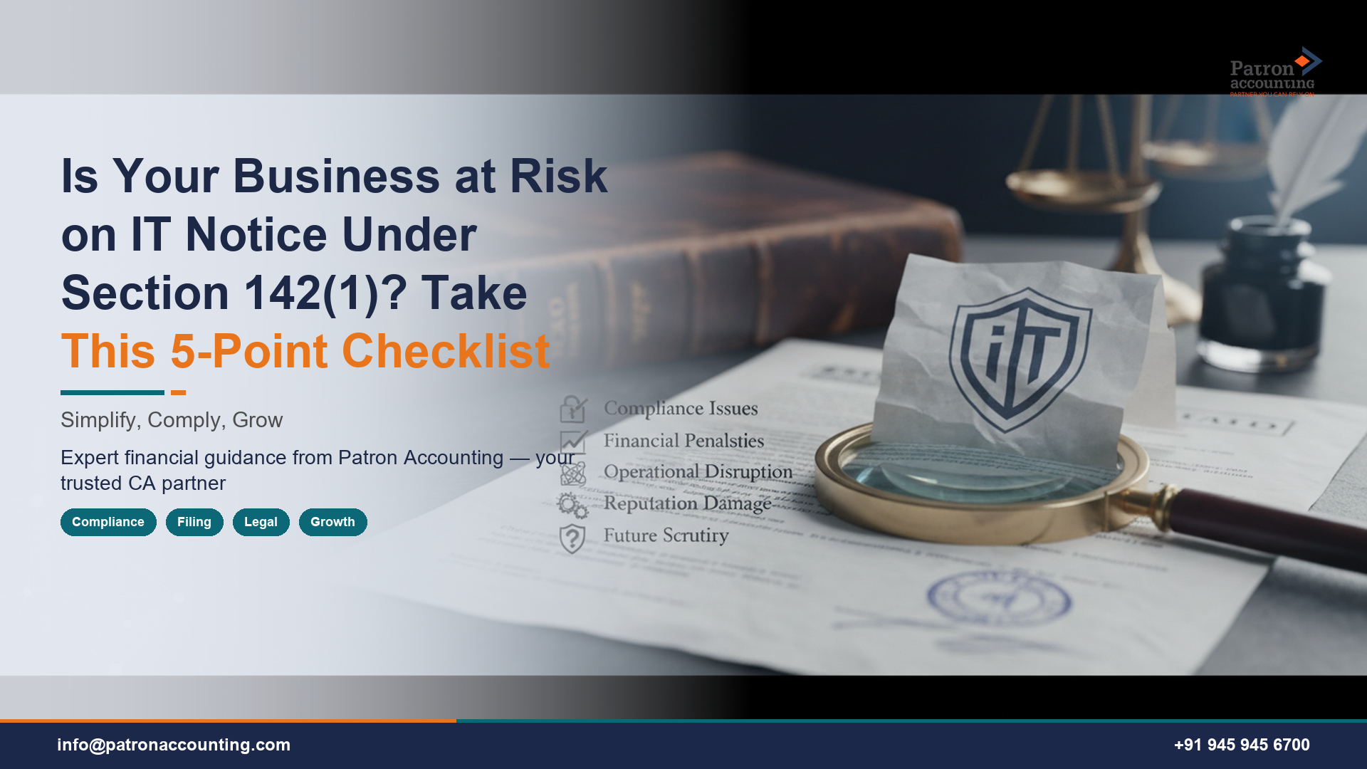 Is Your Business at Risk on IT Notice Under Section 142(1)? Take This 5-Point Checklist