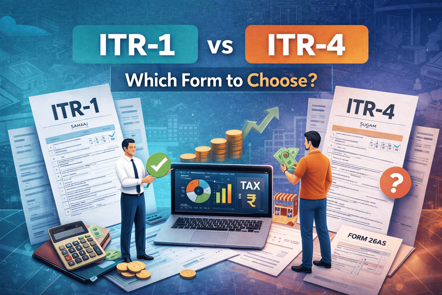 ITR-1 vs ITR-4: Which Form to Choose?