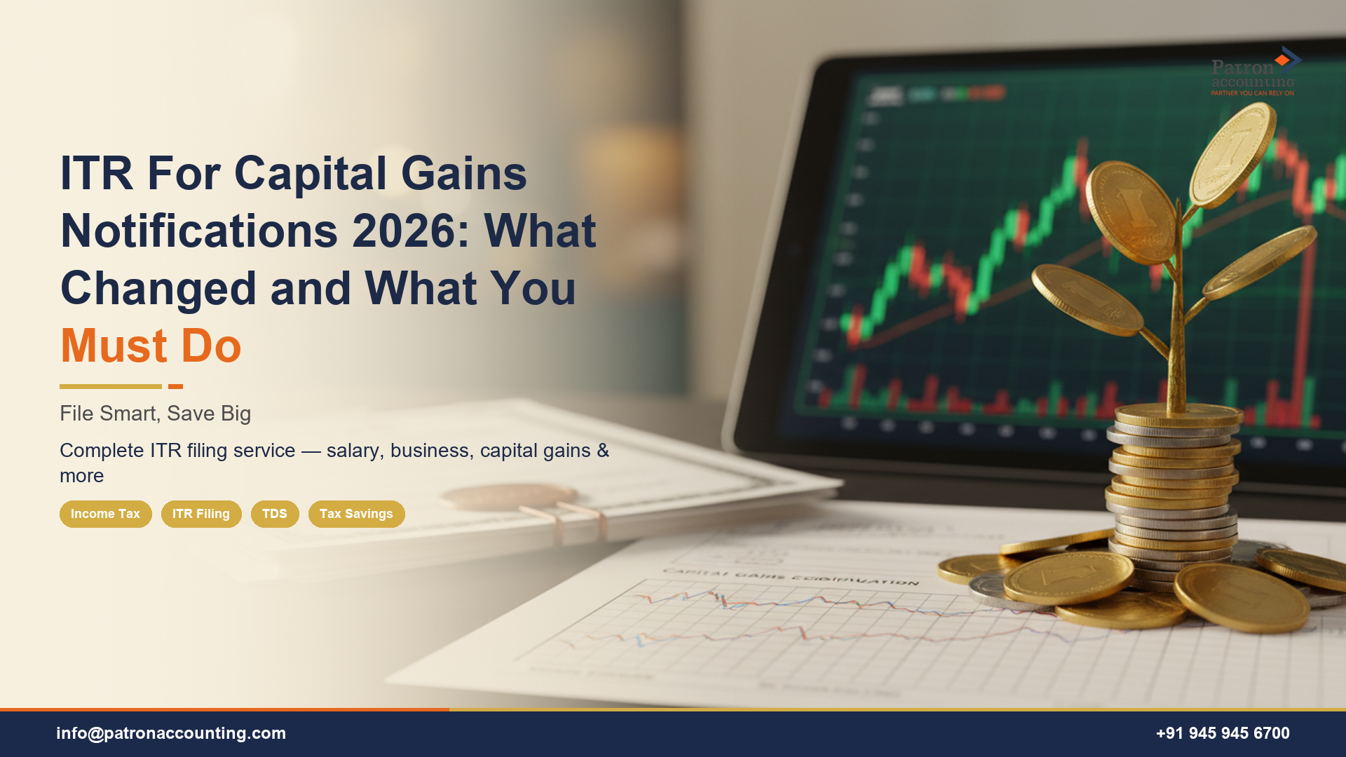 ITR For Capital Gains Notifications 2026: What Changed and What You Must Do
