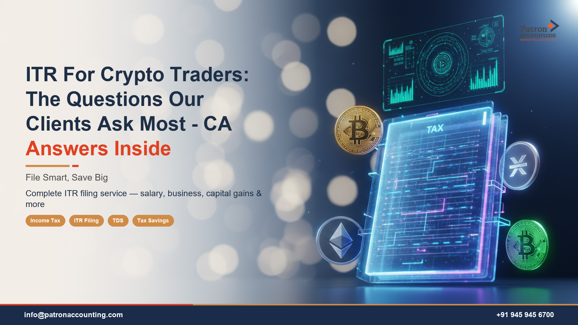 ITR For Crypto Traders: The Questions Our Clients Ask Most - CA Answers Inside