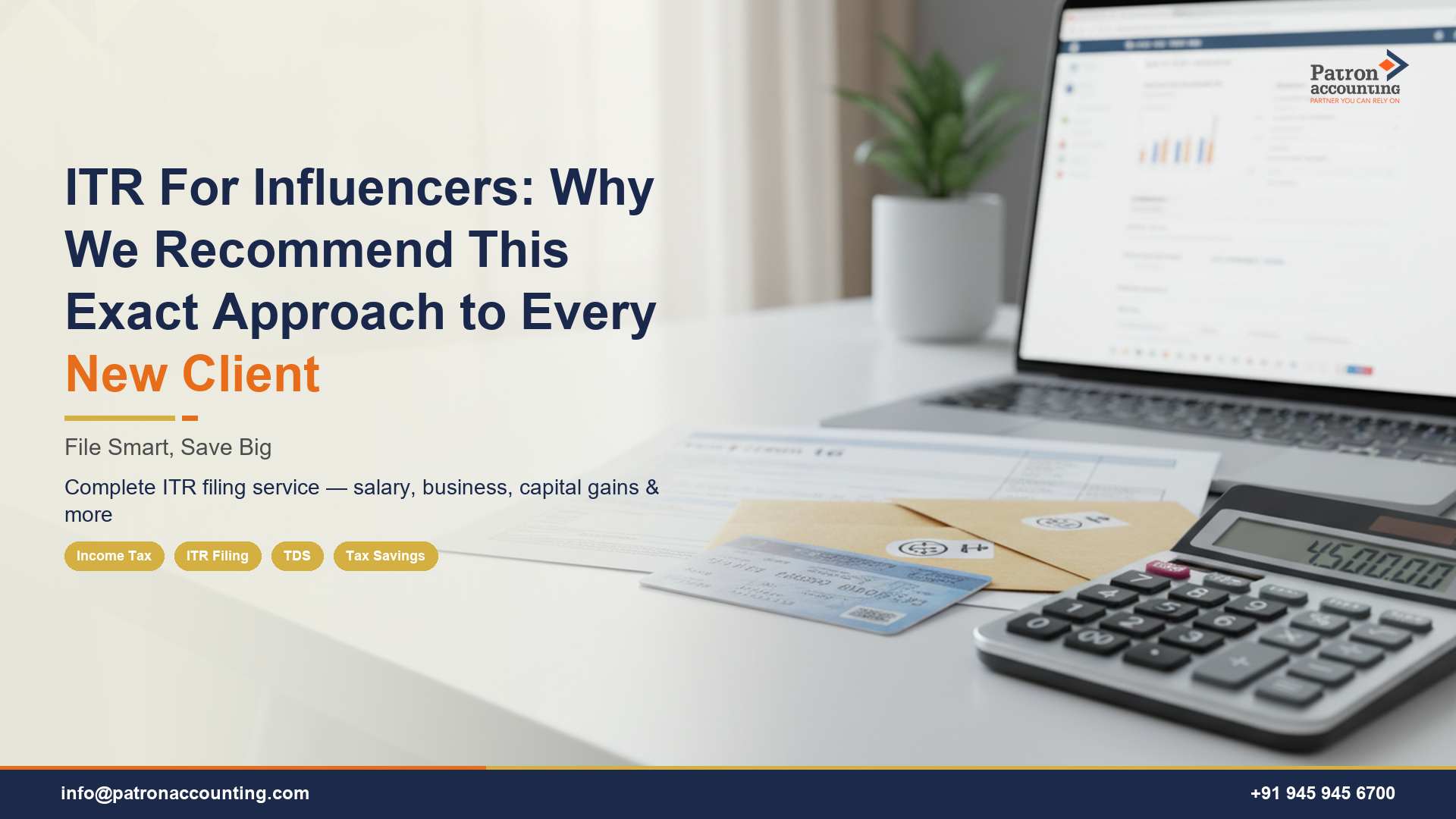 ITR For Influencers: Why We Recommend This Exact Approach to Every New Client