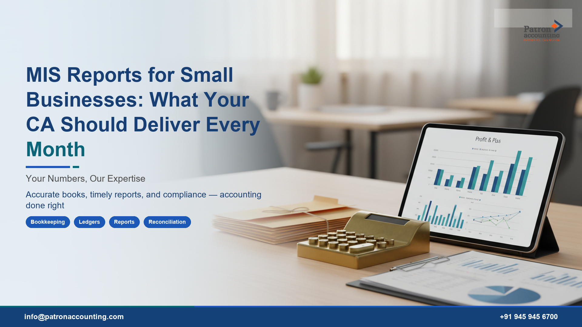 MIS Reports for Small Businesses: What Your CA Should Deliver Every Month