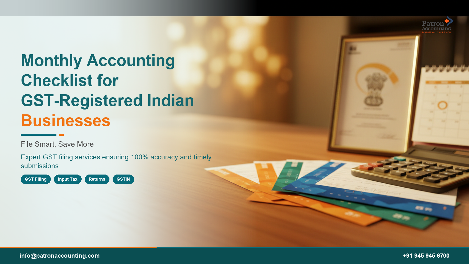 Monthly Accounting Checklist for GST-Registered Indian Businesses