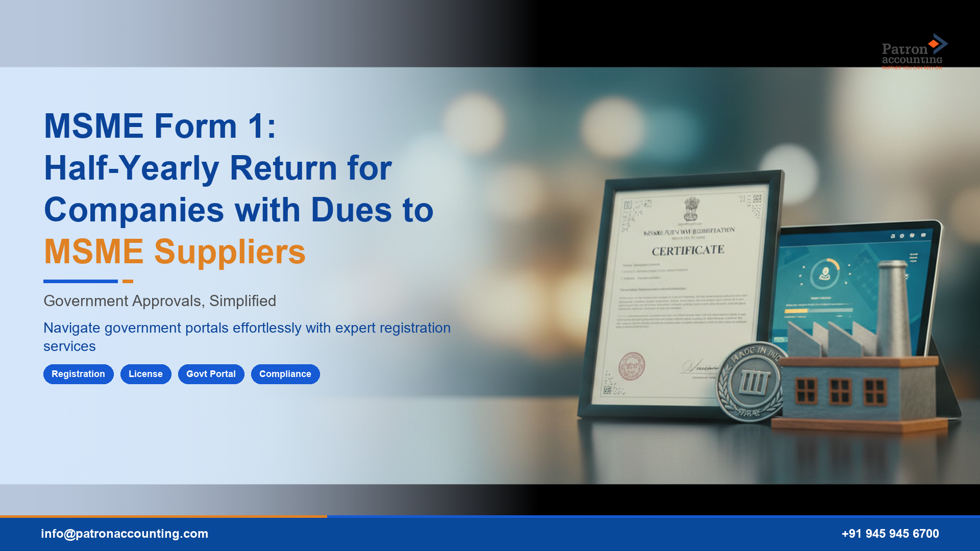 MSME Form 1: Half-Yearly Return for Companies with Dues to MSME Suppliers