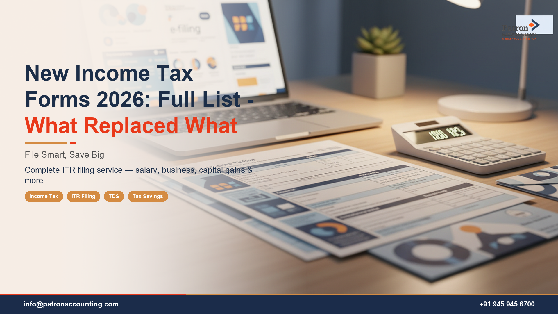 New Income Tax Forms 2026: Full List - What Replaced What