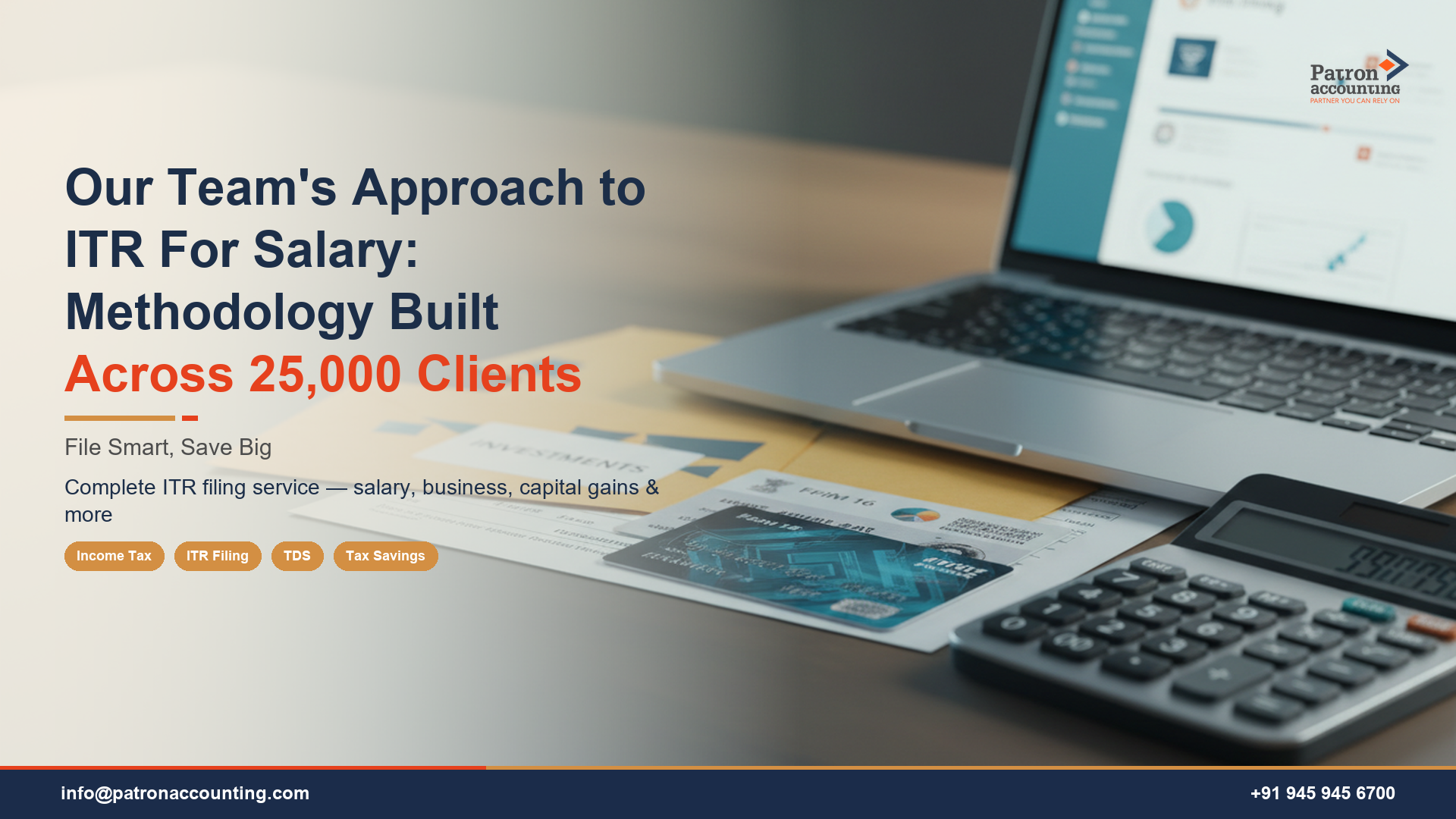 Our Team's Approach to ITR For Salary: Methodology Built Across 25,000 Clients