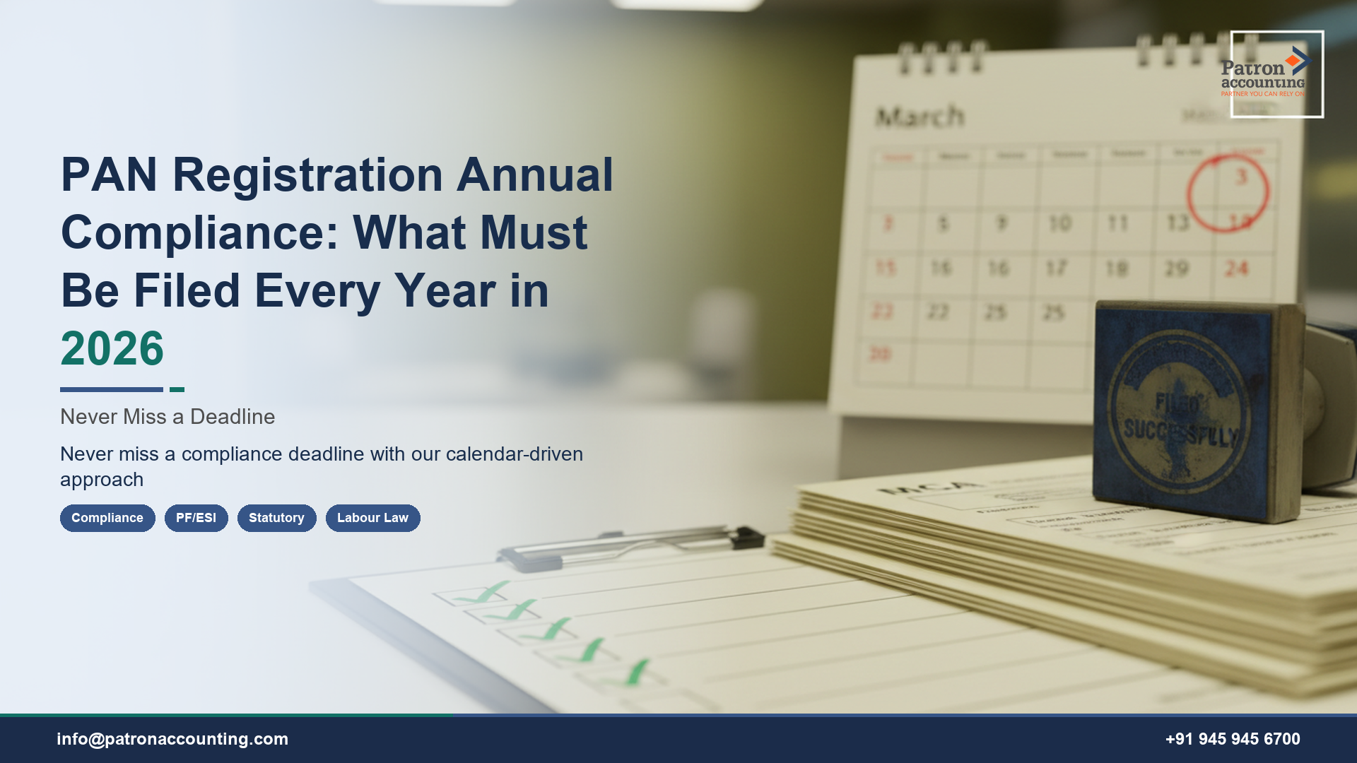 PAN Registration Annual Compliance: What Must Be Filed Every Year in 2026