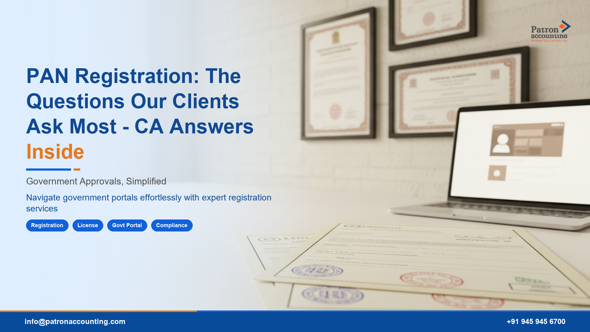 PAN Registration: The Questions Our Clients Ask Most - CA Answers Inside