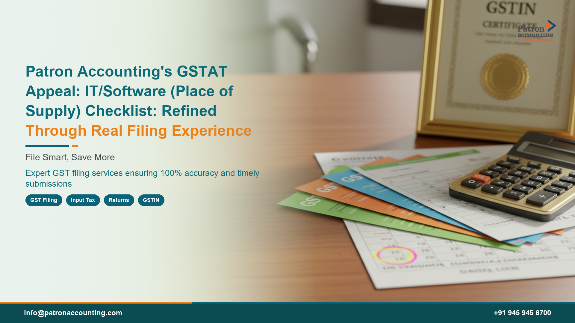 Patron Accounting's GSTAT Appeal: IT/Software (Place of Supply) Checklist: Refined Through Real Filing Experience
