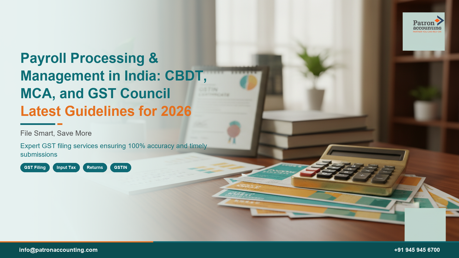 Payroll Processing & Management in India: CBDT, MCA, and GST Council Latest Guidelines for 2026