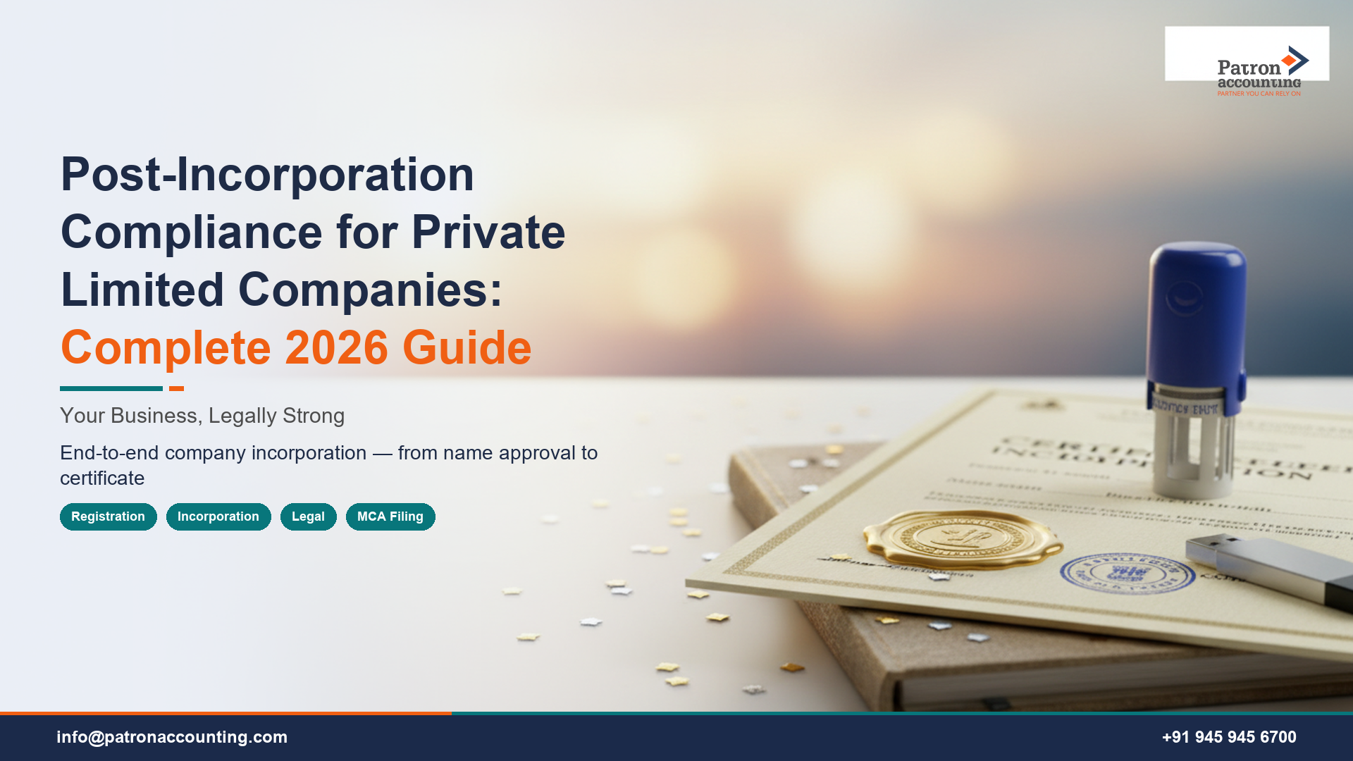 Post-Incorporation Compliance for Private Limited Companies: Complete 2026 Guide