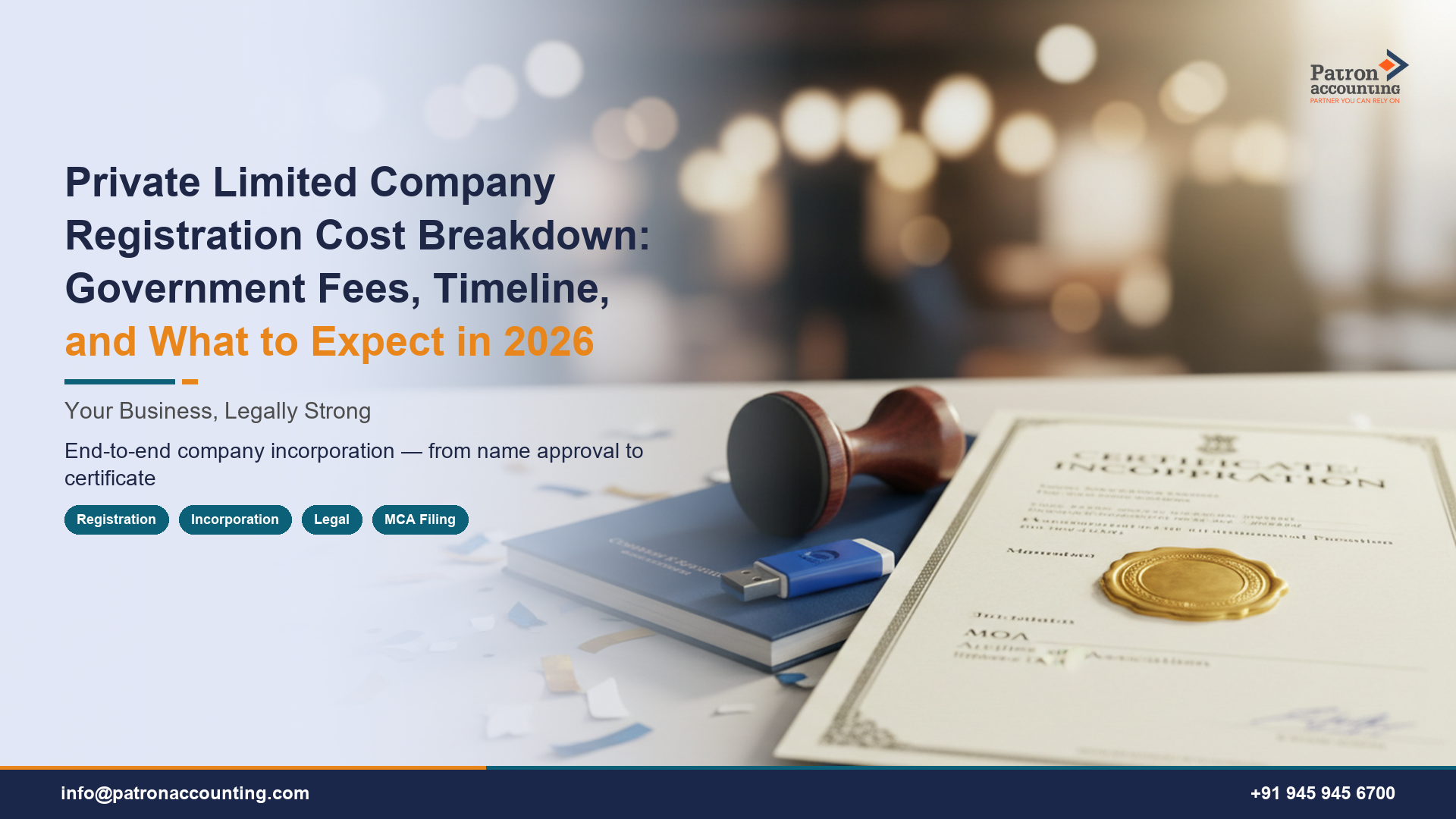 Private Limited Company Registration Cost Breakdown: Government Fees, Timeline, and What to Expect in 2026